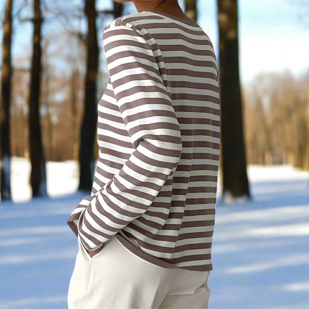 Clara | Women Spring Long Sleeve Striped Top