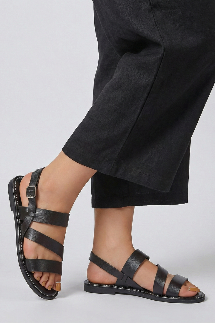 Kate | Women’s Modern Flat Sandals with Back Strap