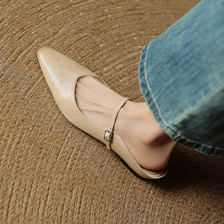 Jessica  | Women Genuine Leather Slip-On Mules