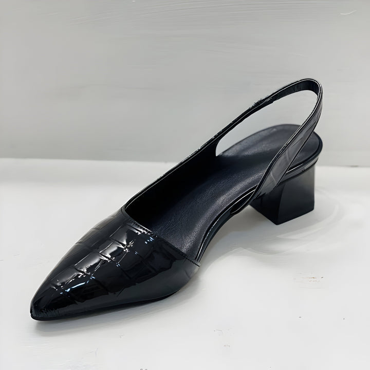 Ivy | Women’s Pointed Toe Slingback Low Heel Pumps