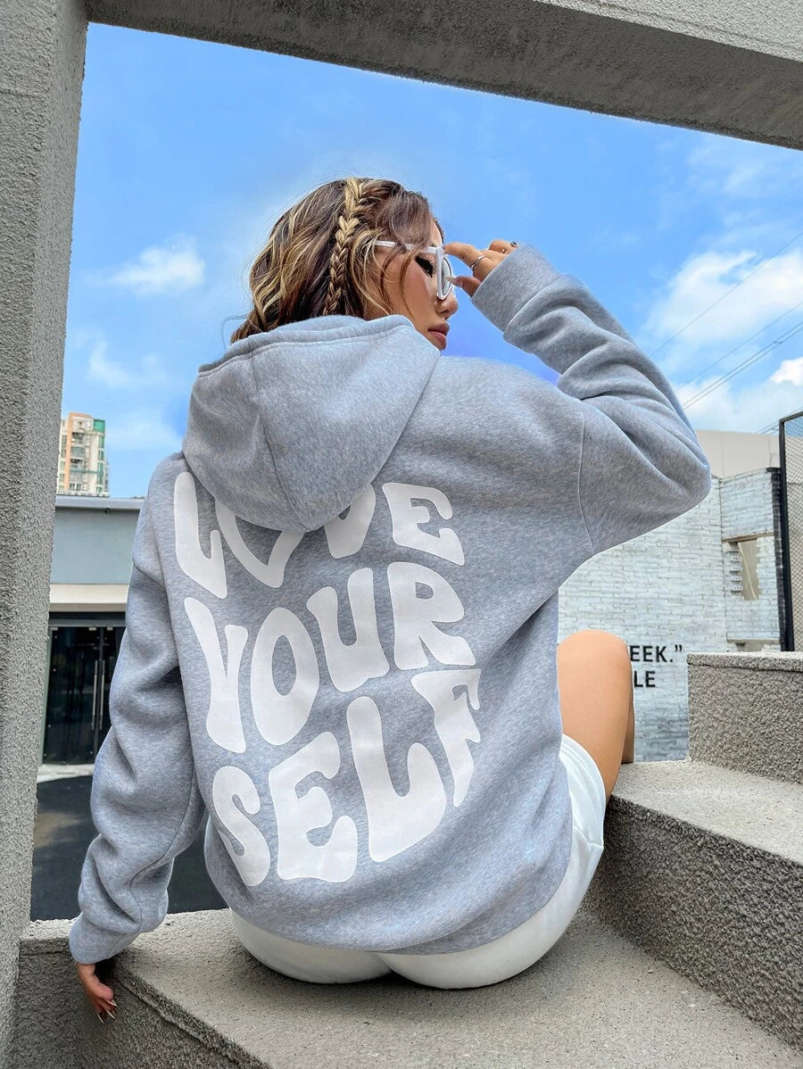 Fiona | Women’s Hoodie with Drawstring Hood and Front Kangaroo Pocket