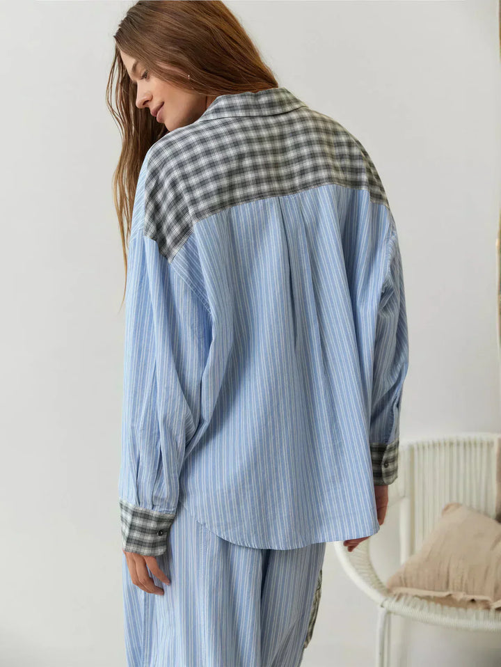 Natalie | Women Spring Plaid Two Piece Set