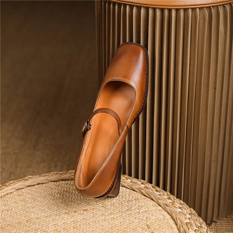 Daisy | Women’s Spring Strap Block Heel Shoes