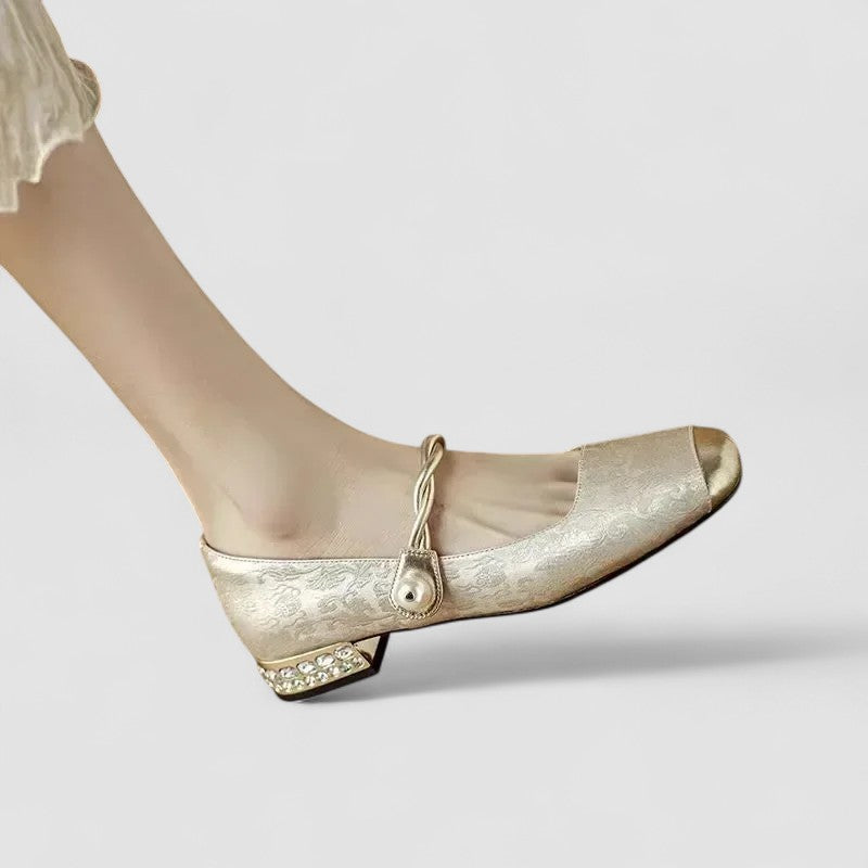 Florence | Womens Strap Detail Low Heel Shoes