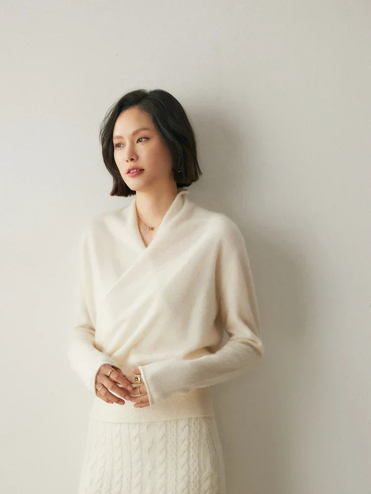 Kate | Women’s Elegant Wrap Crossover Chic Sweater