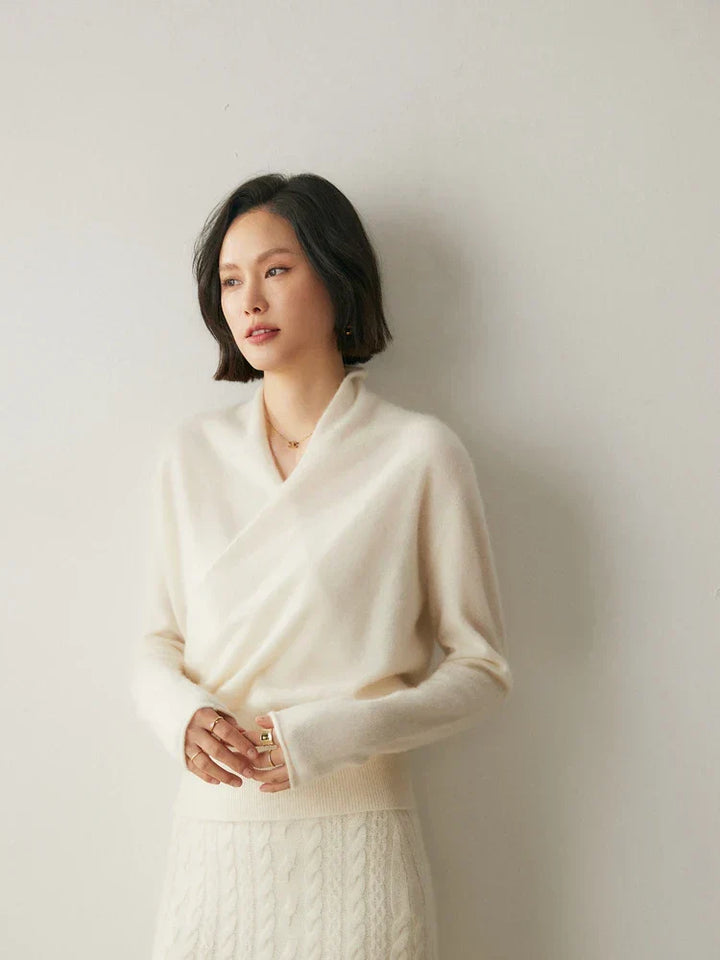 Kate | Women’s Elegant Wrap Crossover Chic Sweater