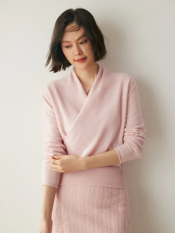 Kate | Women’s Elegant Wrap Crossover Chic Sweater