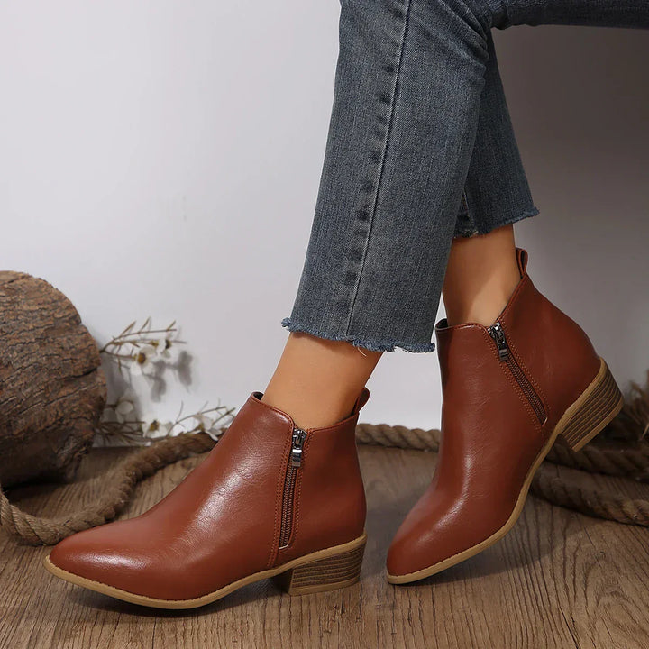 Emily | Women Spring Casual Side-Zip Ankle Boots