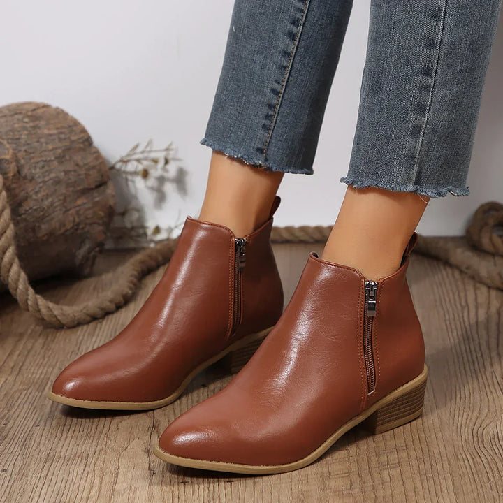 Emily | Women Spring Casual Side-Zip Ankle Boots