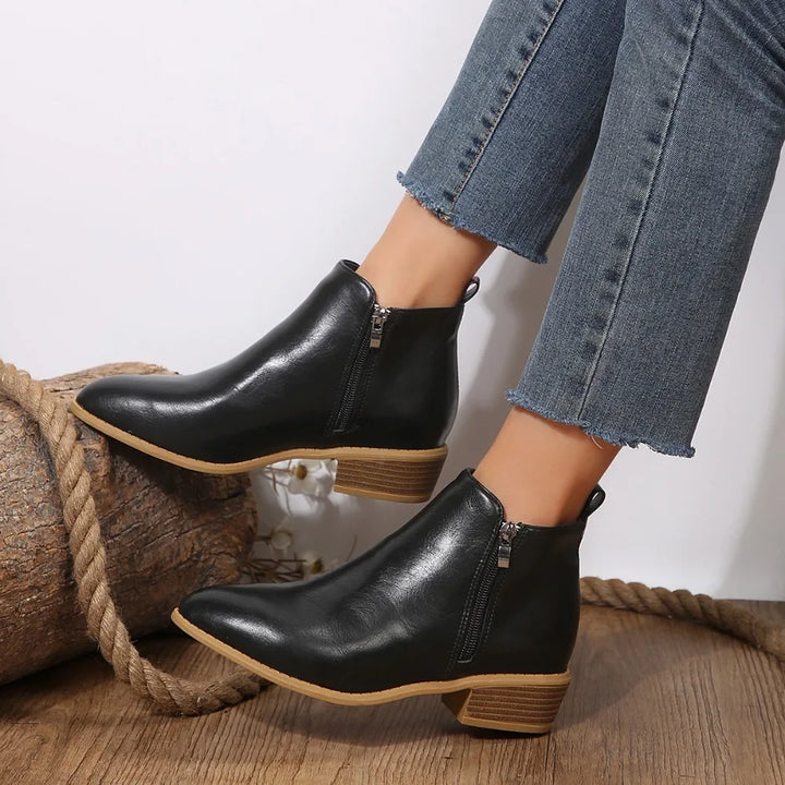 Emily | Women Spring Casual Side-Zip Ankle Boots