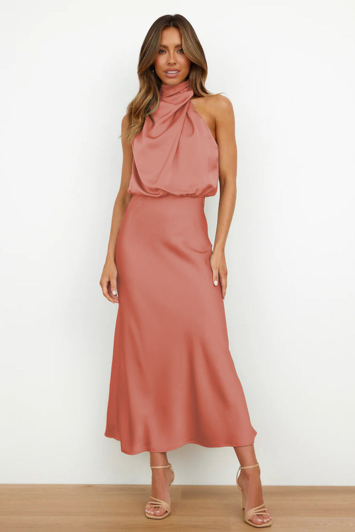 Holly | Women’s Chic Halter Evening Dress