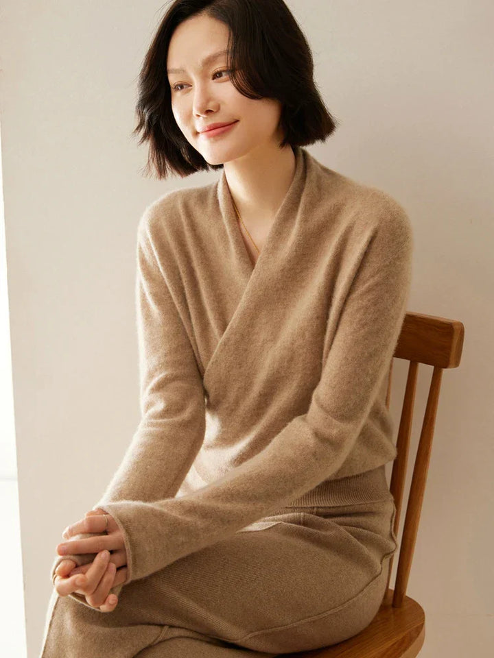 Kate | Women’s Elegant Wrap Crossover Chic Sweater