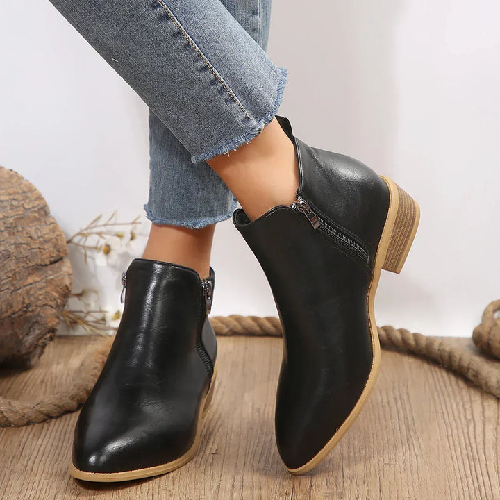 Emily | Women Spring Casual Side-Zip Ankle Boots