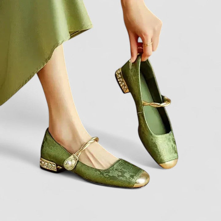 Florence | Womens Strap Detail Low Heel Shoes
