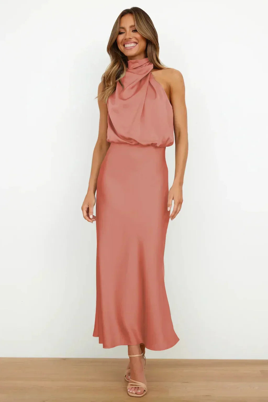 Holly | Women’s Chic Halter Evening Dress