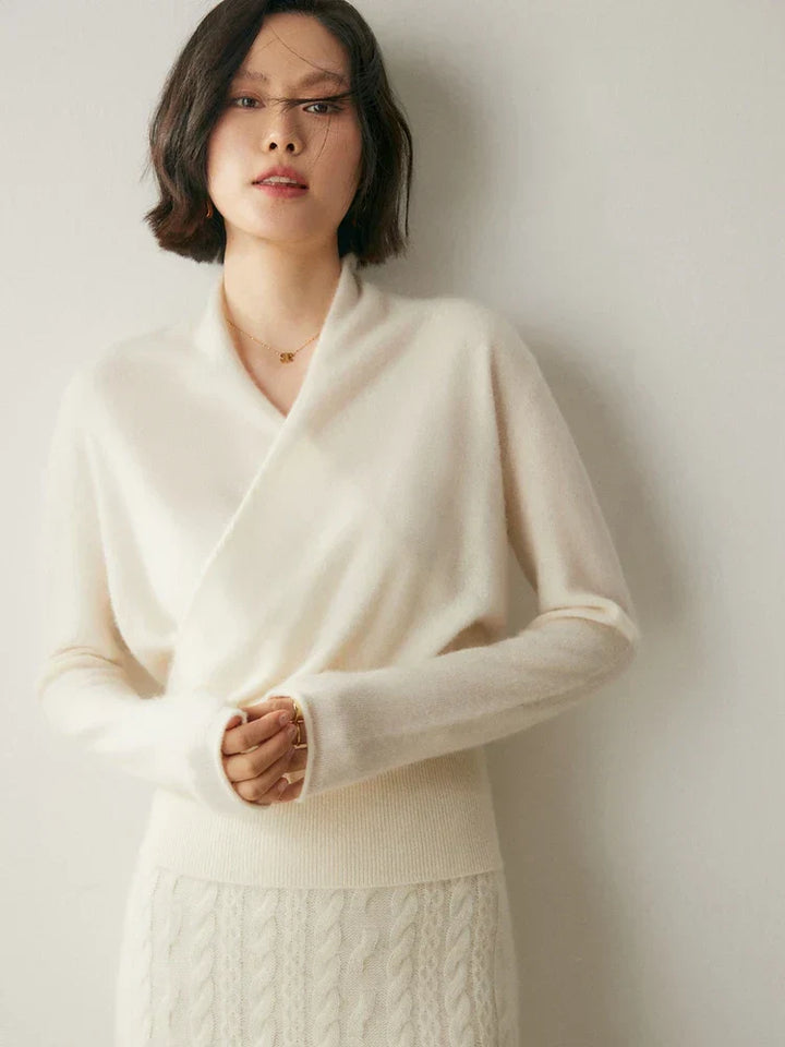 Kate | Women’s Elegant Wrap Crossover Chic Sweater