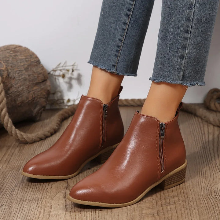 Emily | Women Spring Casual Side-Zip Ankle Boots