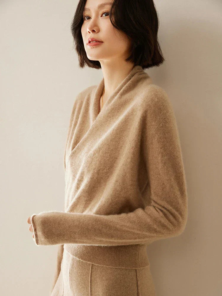 Kate | Women’s Elegant Wrap Crossover Chic Sweater