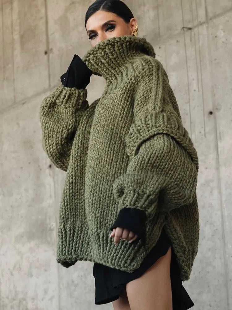Chloe | Women Oversized Long Sleeve Mini Dress