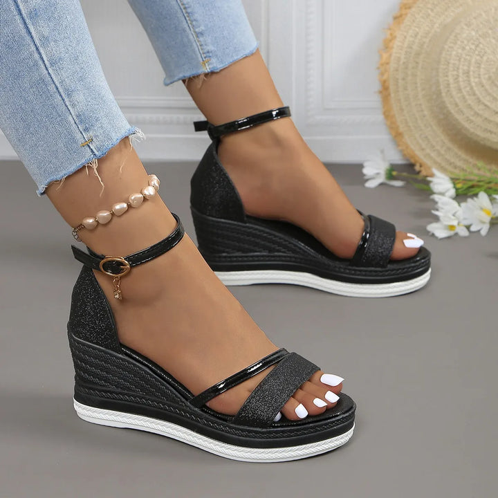 Fiona | Womens Platform Wedge Strap Sandals