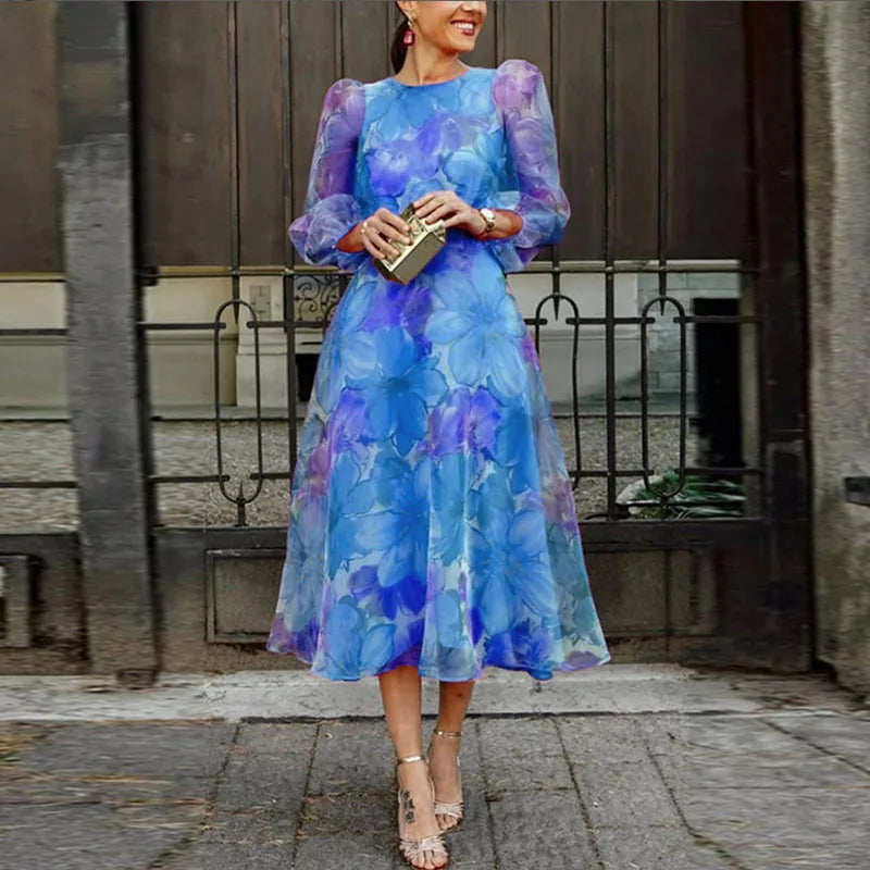 Taren | Women Wedding Guest Dress Formal Floral Midi Dress