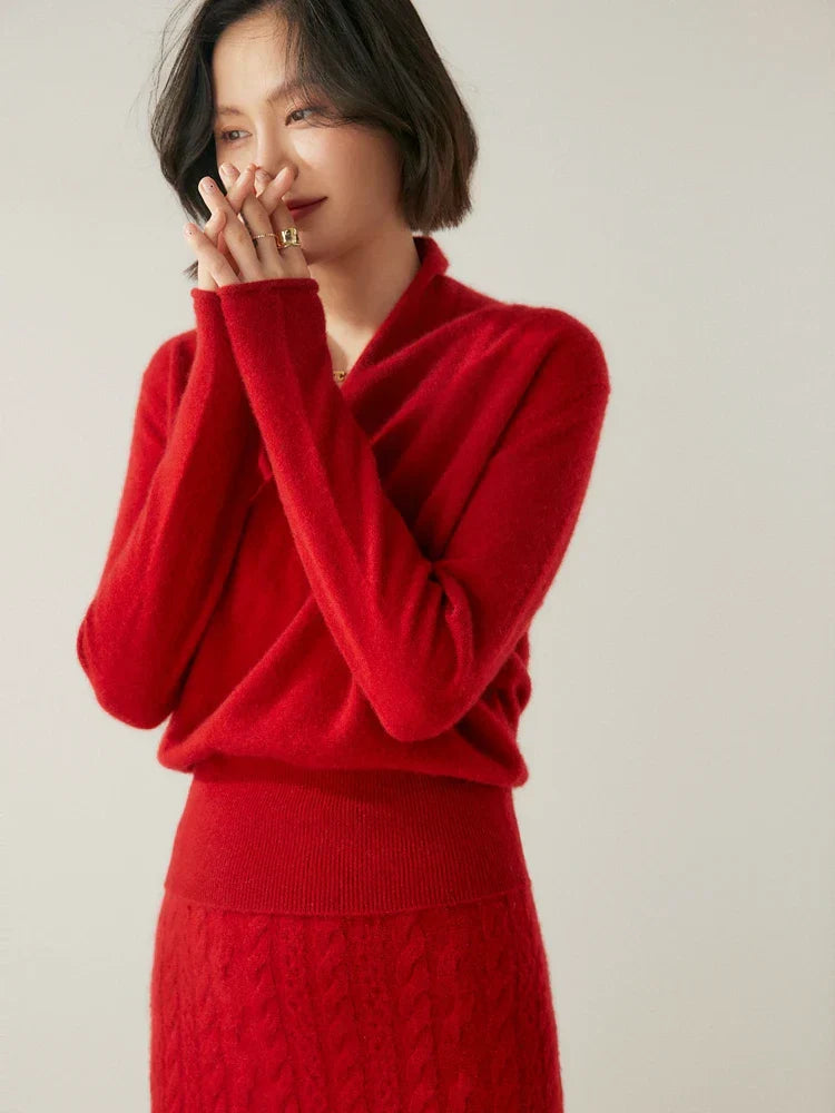 Kate | Women’s Elegant Wrap Crossover Chic Sweater