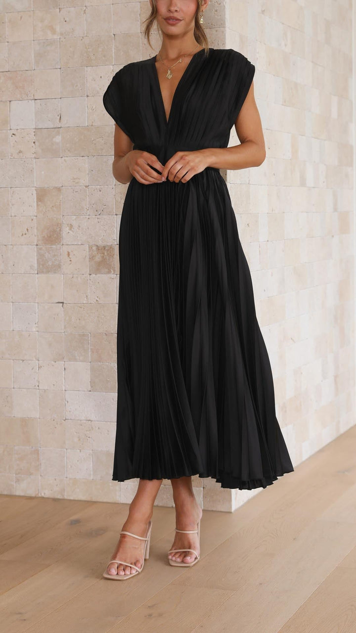 Julia | Women’s Classic Pleated Maxi Dress