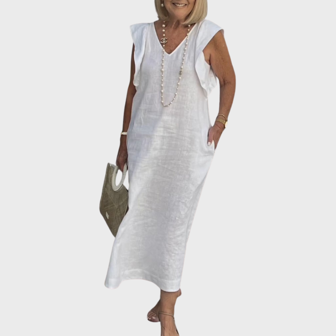 Emma | Women's Sleeveless Pocket Maxi Casual Dress