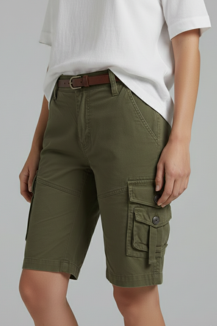 Delilah | Women’s Utility Pocket Cargo Shorts