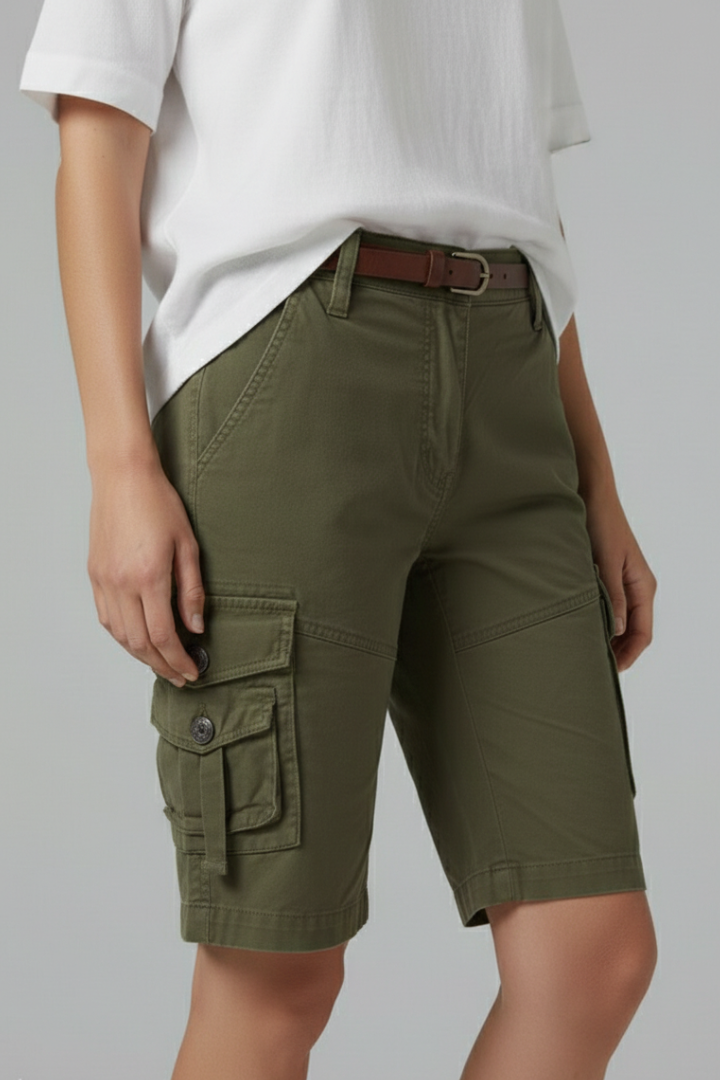 Delilah | Women’s Utility Pocket Cargo Shorts