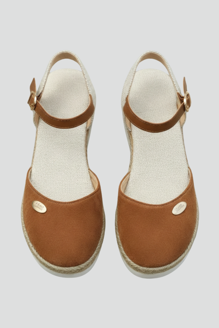 Lily | Women’s Closed-Toe Espadrille Sandals with Slingback Strap