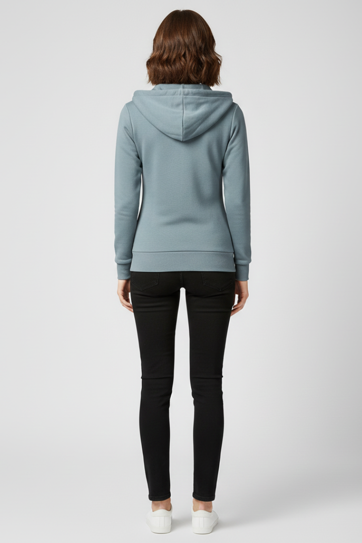 Eva | Women’s Hoodie with Front Zipper and Kangaroo Pockets