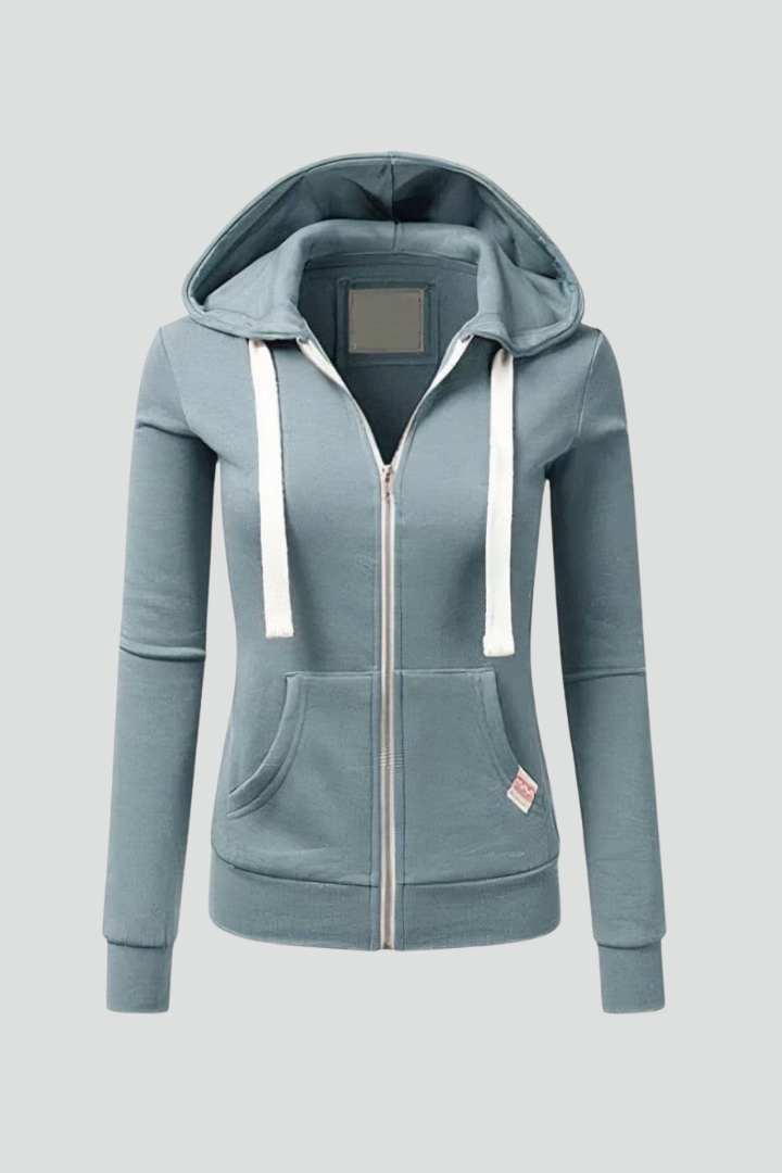 Eva | Women’s Hoodie with Front Zipper and Kangaroo Pockets