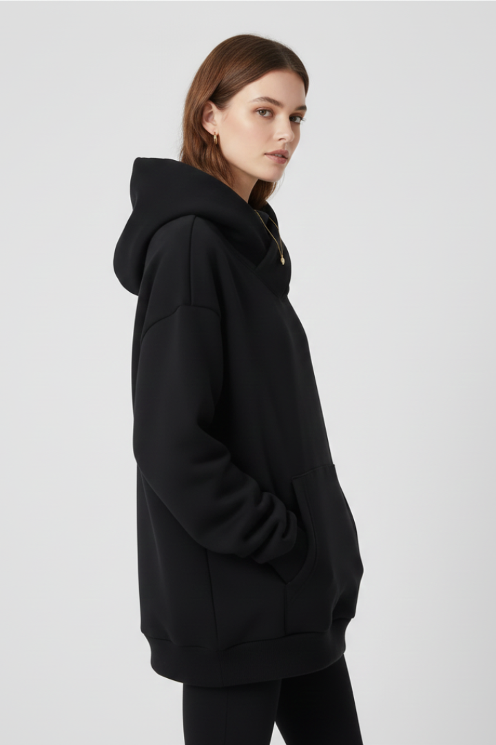 Eleanor | Women’s Hoodie with High Neck and Wide Hood