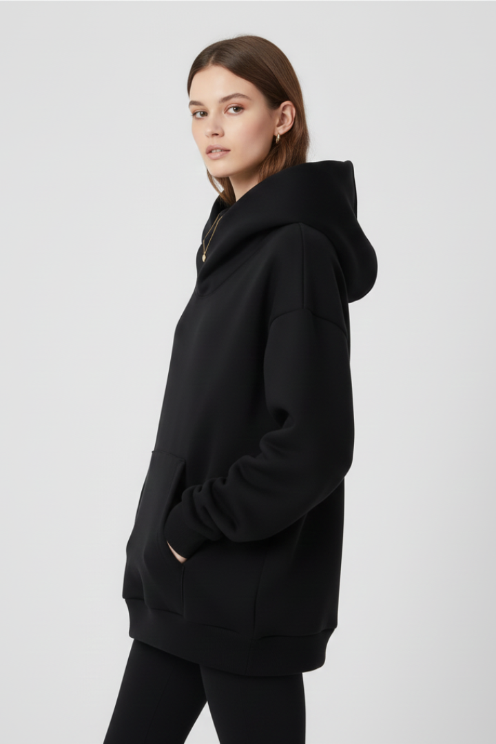 Eleanor | Women’s Hoodie with High Neck and Wide Hood