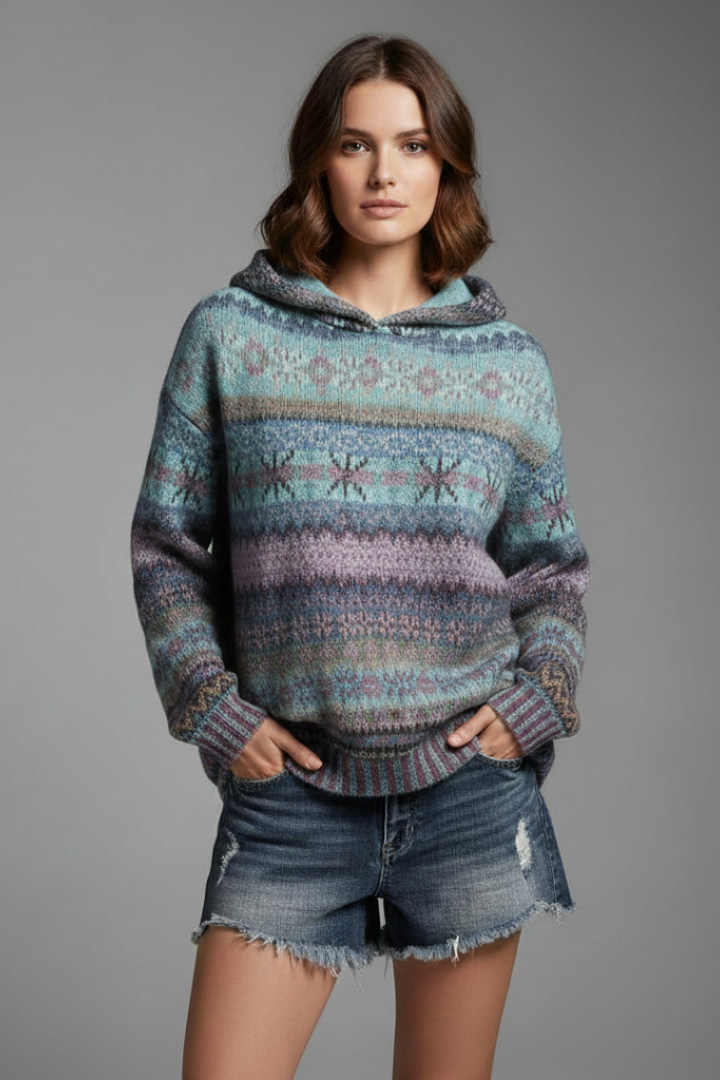 Chloe | Women's Hoodie with Hood and Ribbed Cuffs