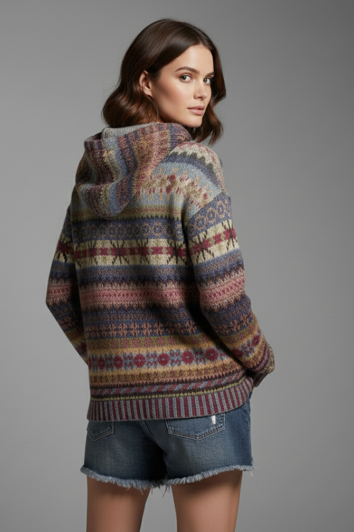 Chloe | Women's Hoodie with Hood and Ribbed Cuffs