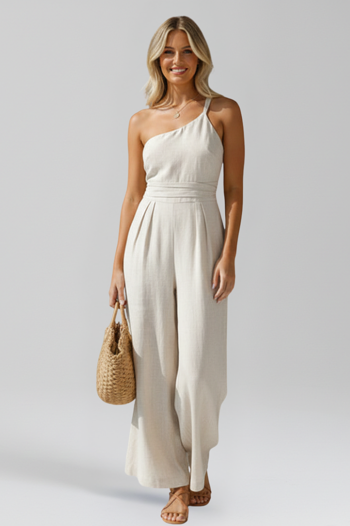 Mia | Women’s One-Shoulder Wide-Leg Jumpsuit