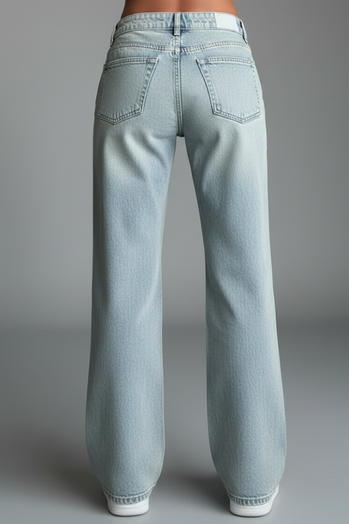 Isabella | Women’s Casual Low-Waist Straight-Leg Denim Jeans
