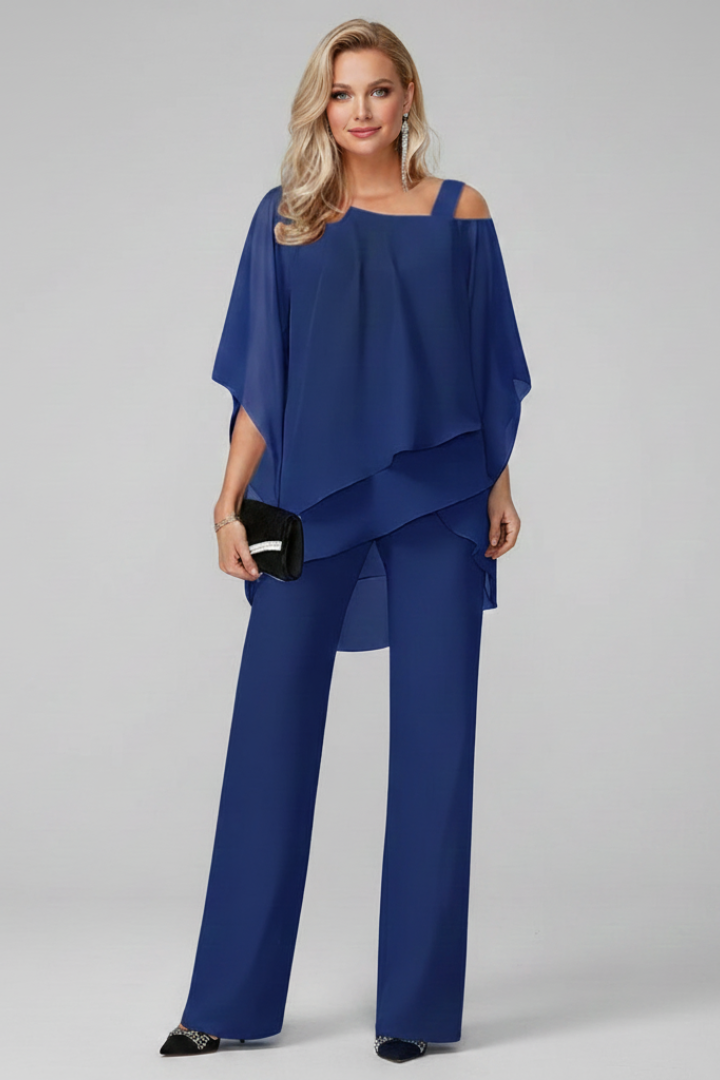 Nancy | Women’s Off-Shoulder Flowing Wide-Leg Jumpsuit