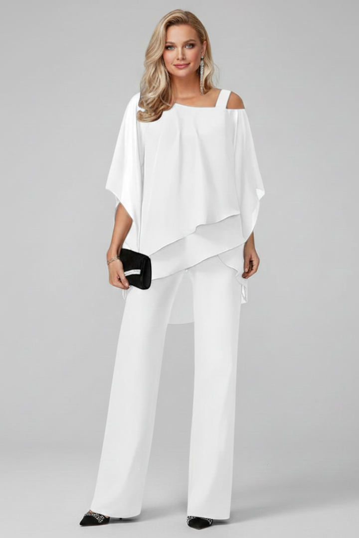 Nancy | Women’s Off-Shoulder Flowing Wide-Leg Jumpsuit