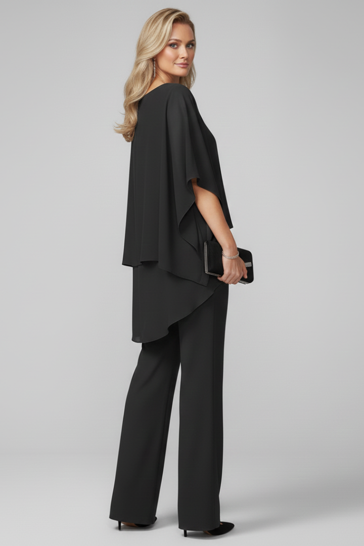 Nancy | Women’s Off-Shoulder Flowing Wide-Leg Jumpsuit