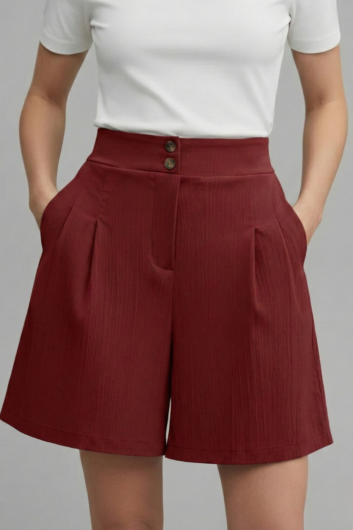 Georgia | Women’s High Waist Wide Leg Shorts