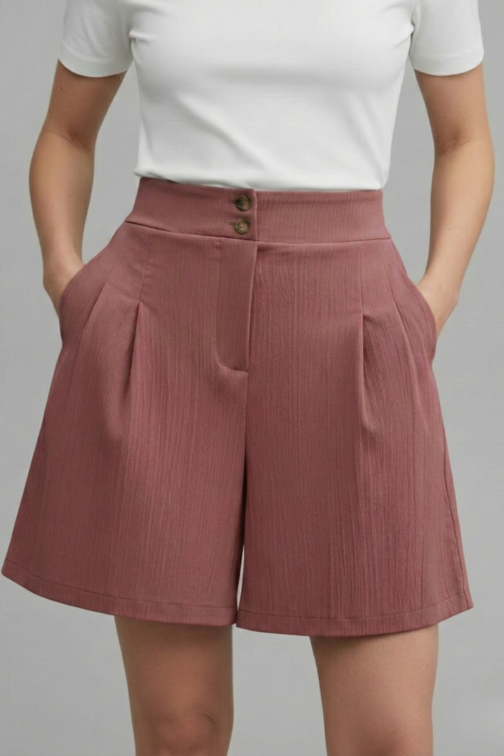 Georgia | Women’s High Waist Wide Leg Shorts
