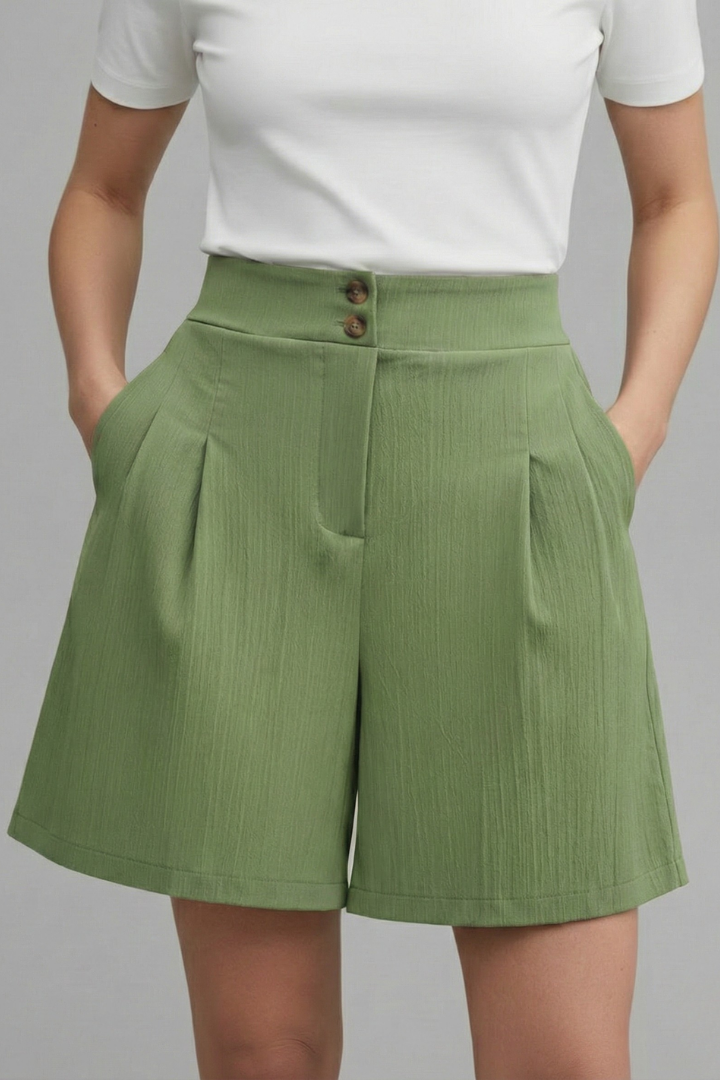 Georgia | Women’s High Waist Wide Leg Shorts