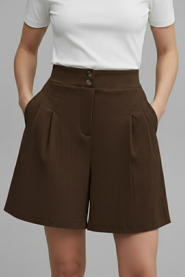 Georgia | Women’s High Waist Wide Leg Shorts