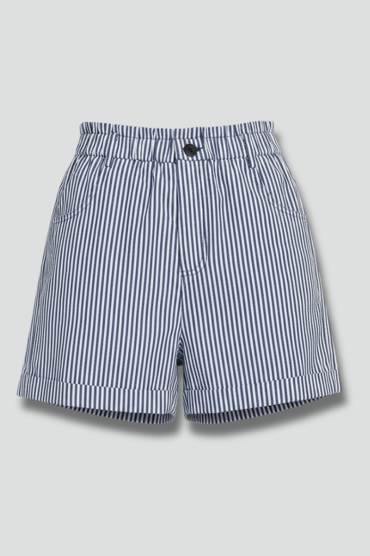 Chloe | Women’s Striped High Waist Tailored Shorts