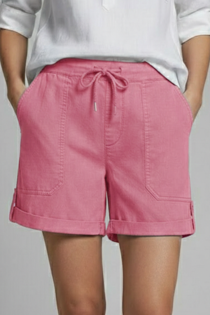 Demi | Women’s Drawstring Casual Pocket Shorts
