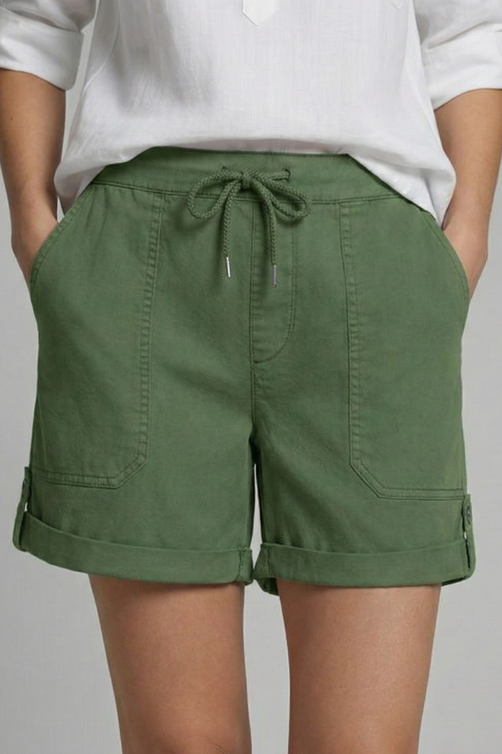 Demi | Women’s Drawstring Casual Pocket Shorts