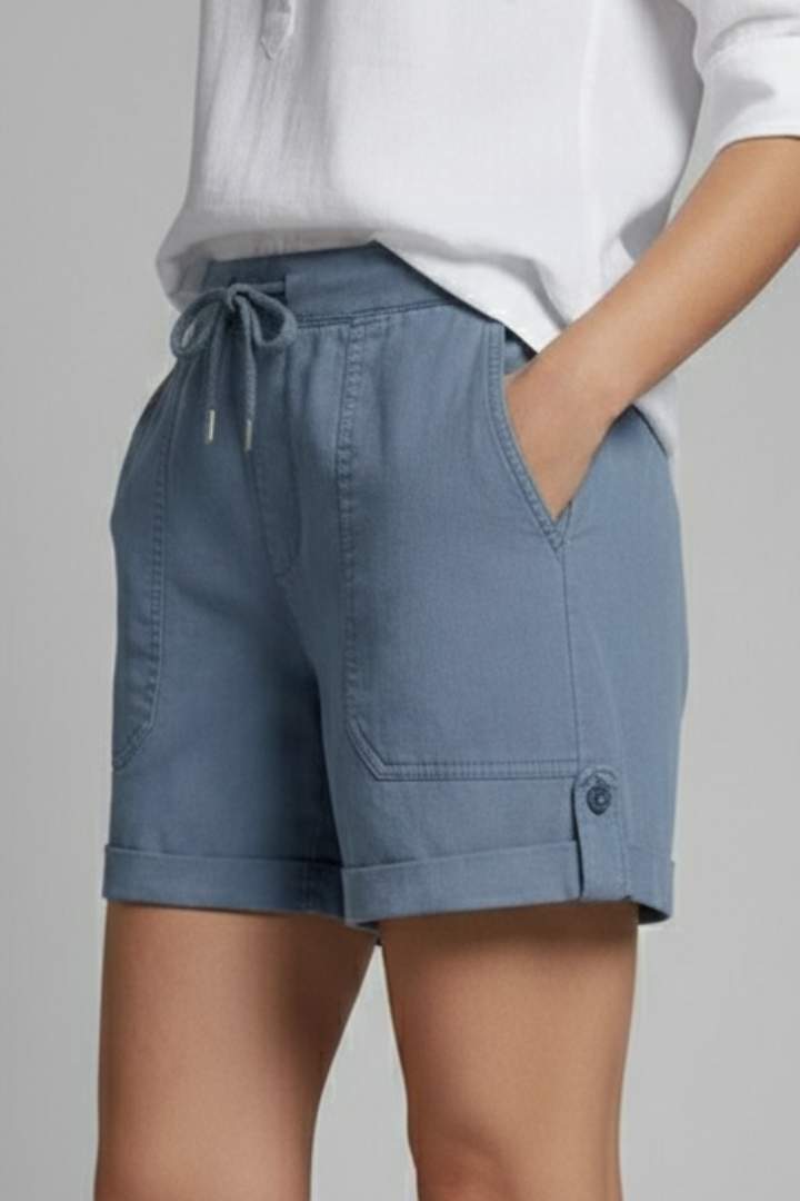 Demi | Women’s Drawstring Casual Pocket Shorts